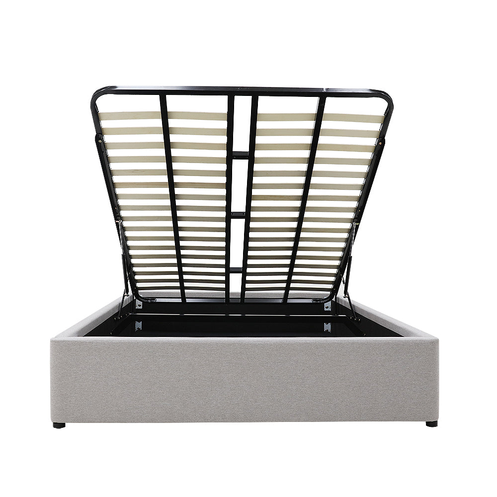 Gas Lift Storage Bed Base - Queen - Latte