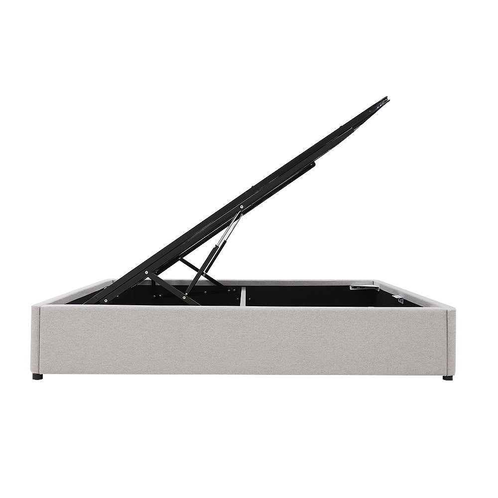Gas Lift Storage Bed Base - Queen - Latte