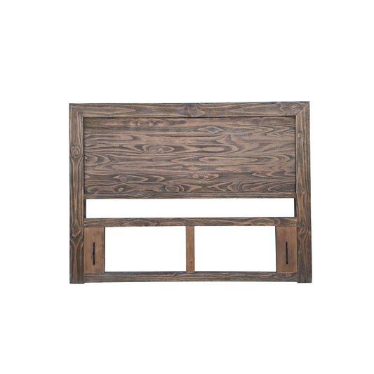 Brighton Rustic Pine Headboard - King - Espresso
