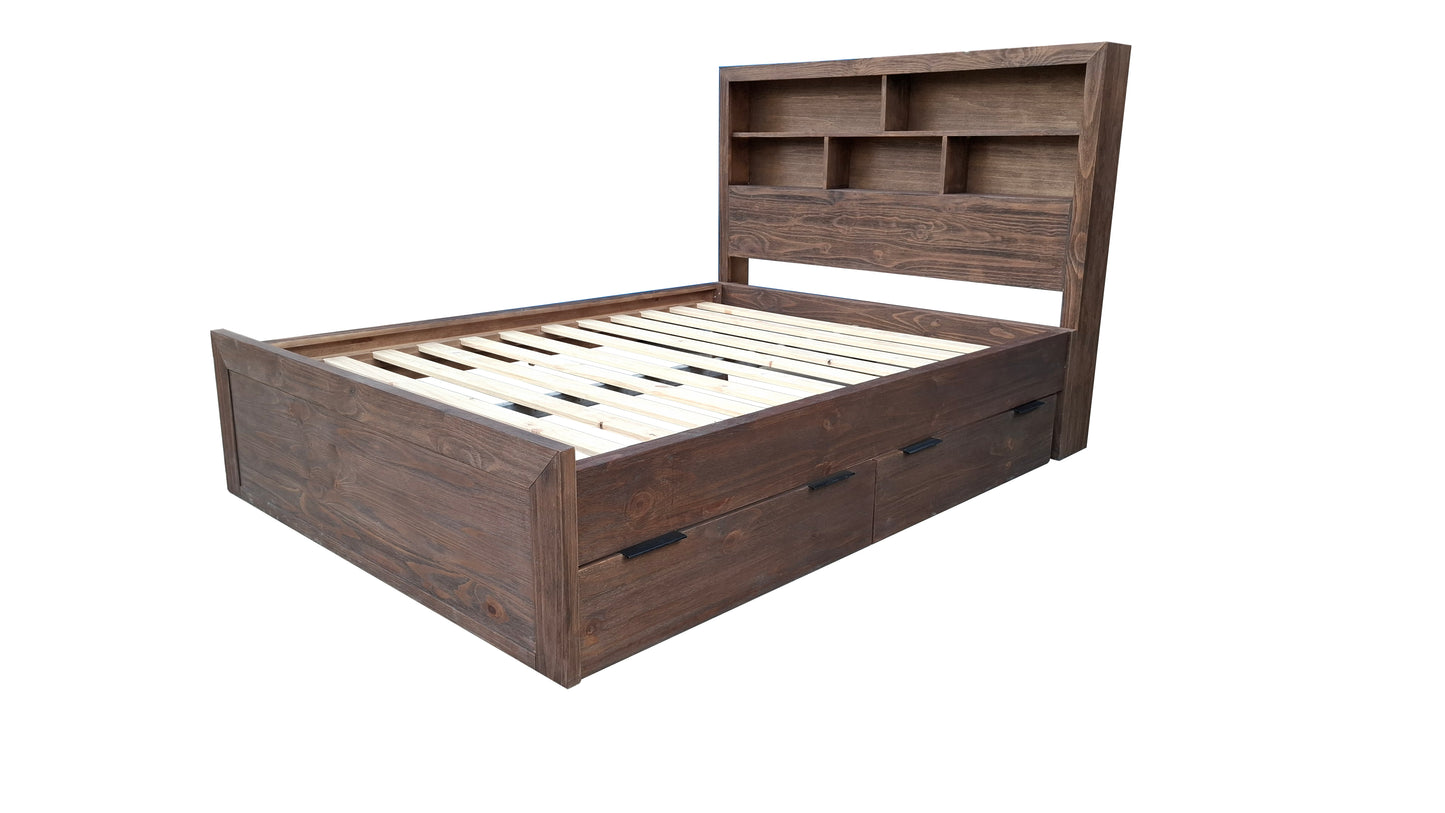 Brighton Rustic Pine Drawer - Espresso