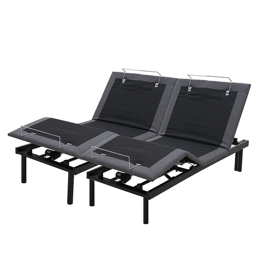 Electrical Adjustable Bed Base - Split King - Charcoal
