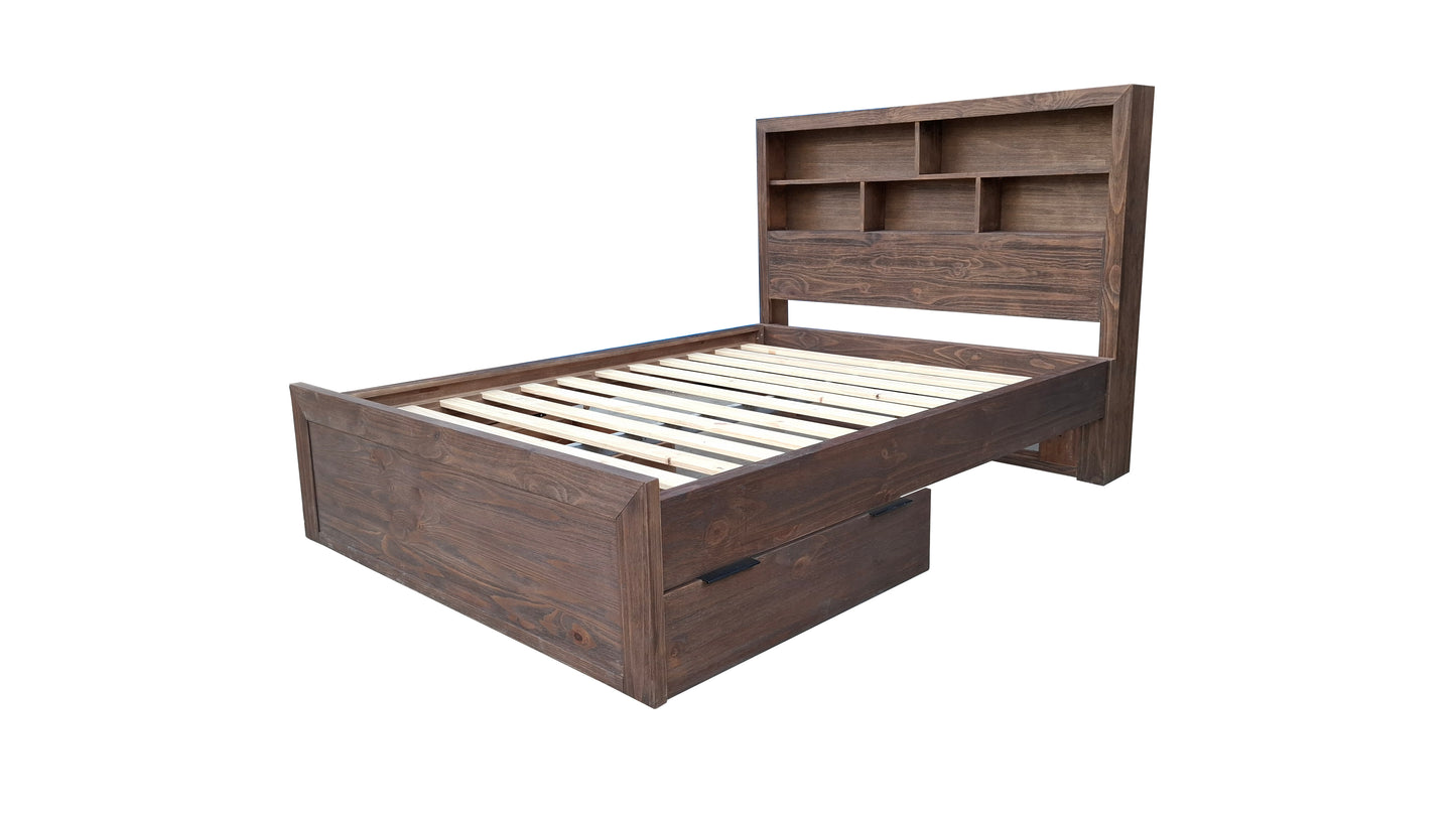 Brighton Rustic Pine Drawer - Espresso