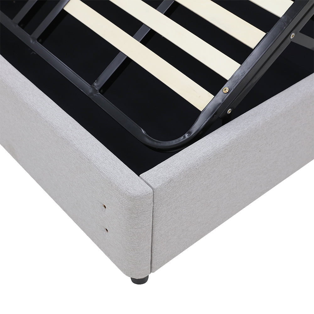 Gas Lift Storage Bed Base - Queen - Latte