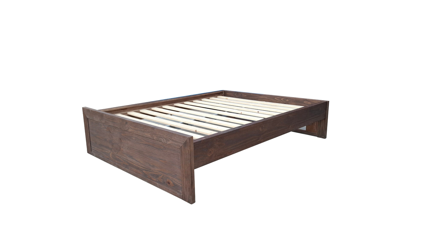 Brighton Rustic Pine Bed Base - King - Espresso