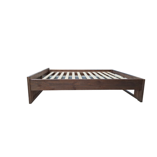 Brighton Rustic Pine Bed Base - King - Espresso