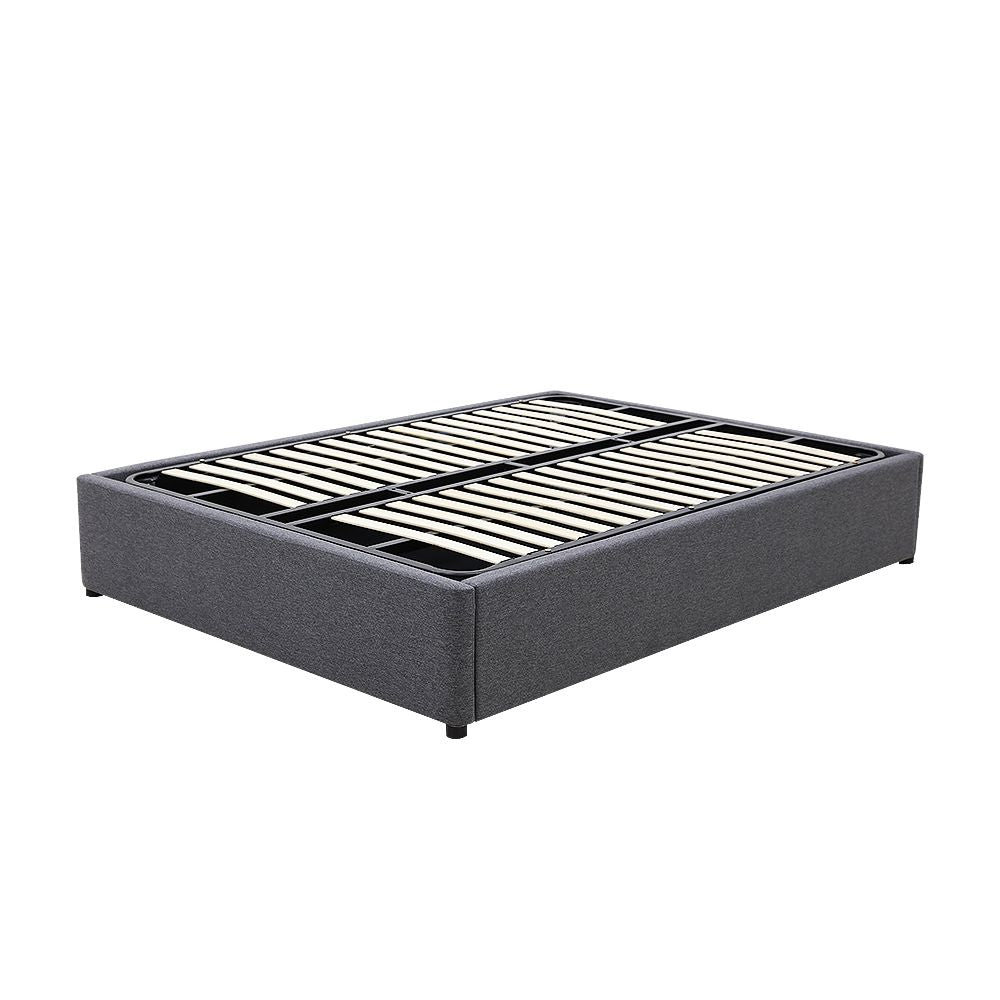 Gas Lift Storage Bed Base - Double - Charcoal