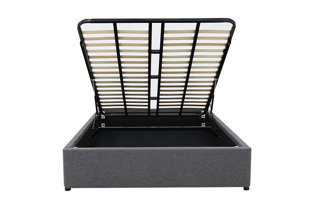 Gas Lift Storage Bed Base - King - Charcoal