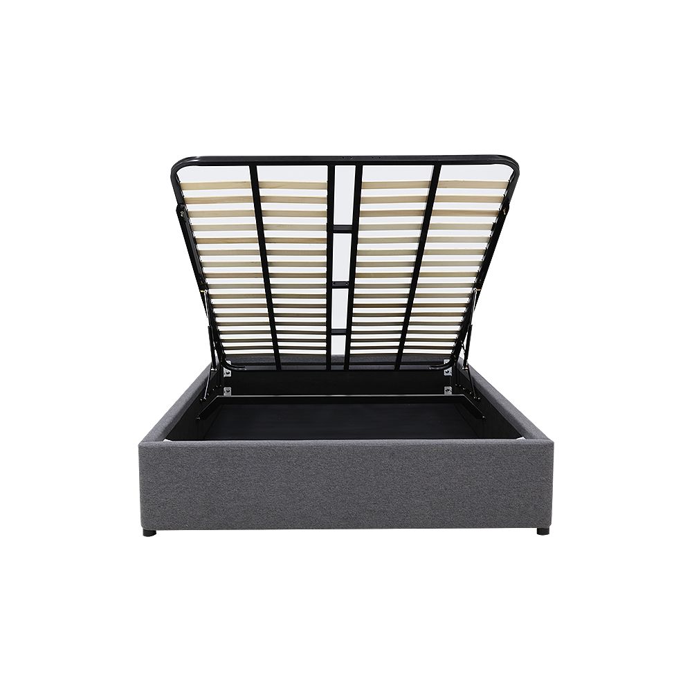 Gas Lift Storage Bed Base - Double - Charcoal