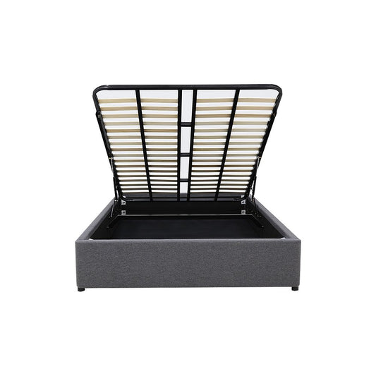 Gas Lift Storage Bed Base - Double - Charcoal