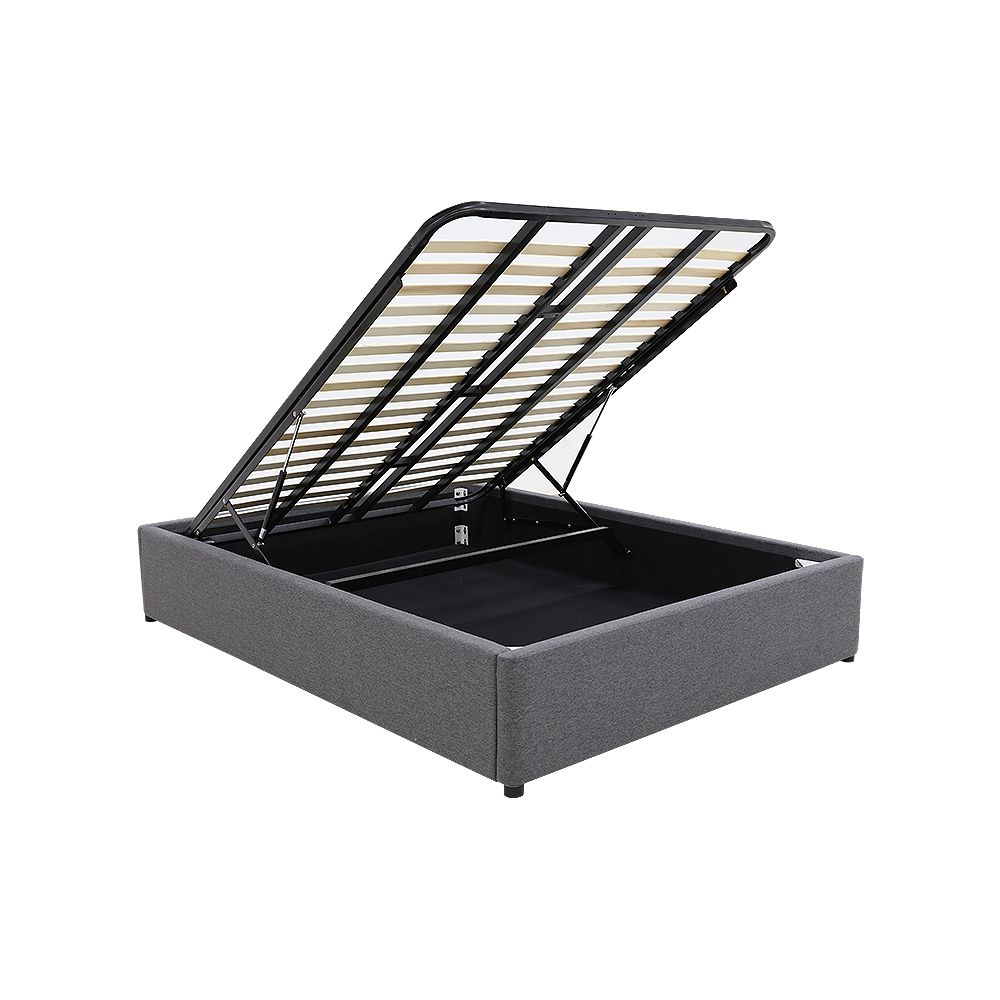 Gas Lift Storage Bed Base - Double - Charcoal