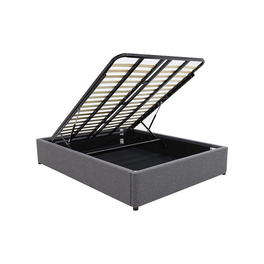 Gas Lift Storage Bed Base - Double - Charcoal