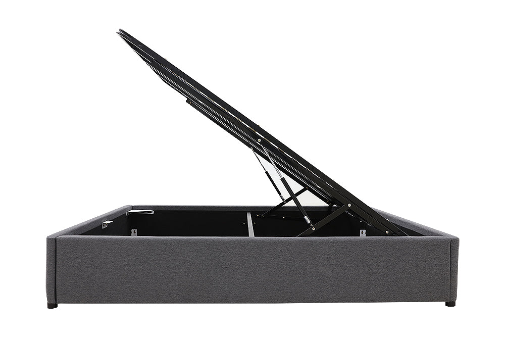 Gas Lift Storage Bed Base - King - Charcoal