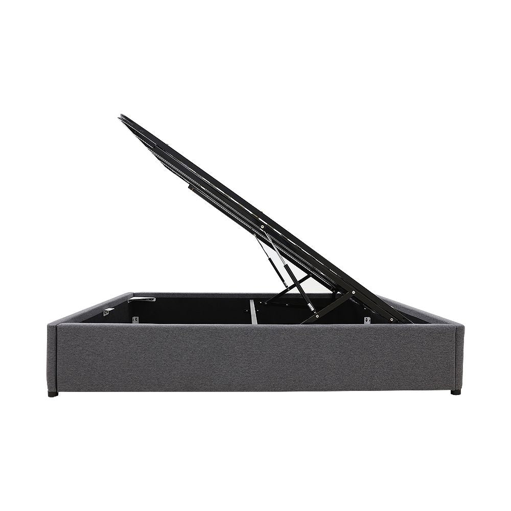 Gas Lift Storage Bed Base - Double - Charcoal