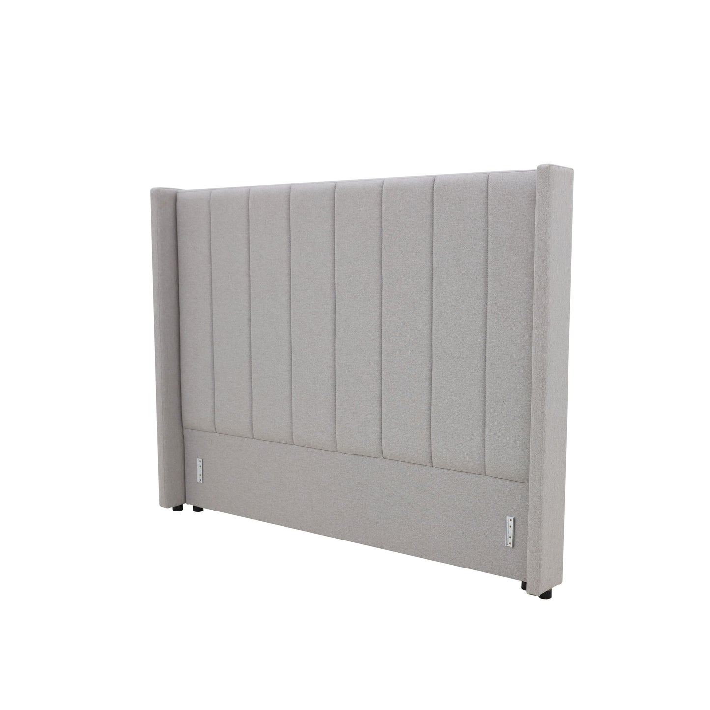 Winged High Modern Headboard - Queen- Latte