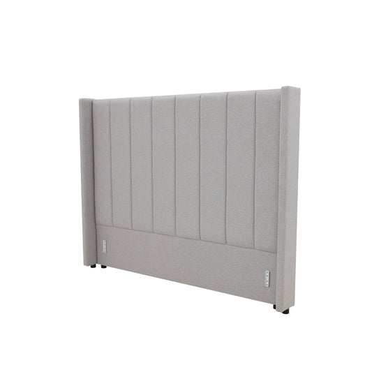Winged High Modern Headboard - Queen- Latte