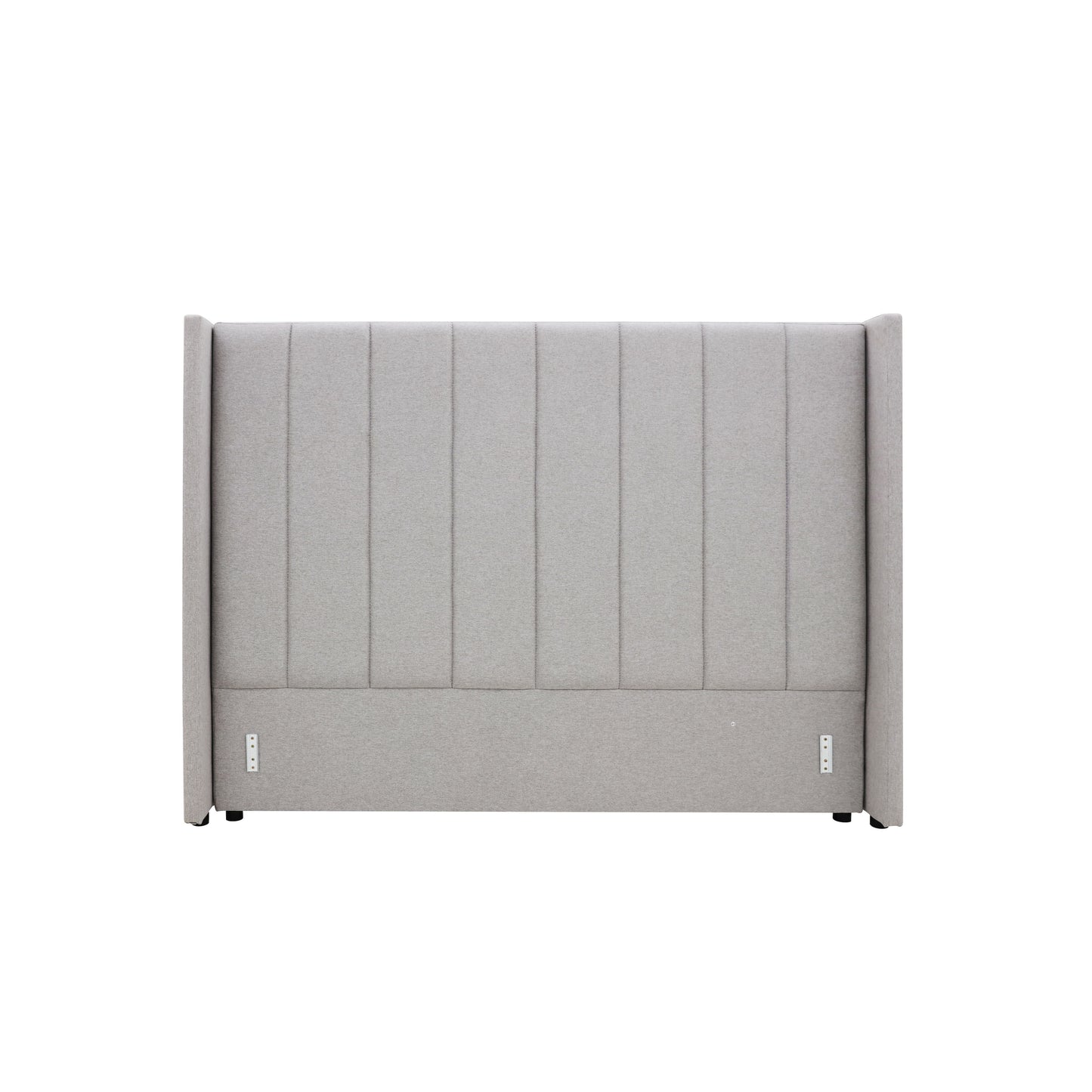 Winged High Modern Headboard - Queen- Latte