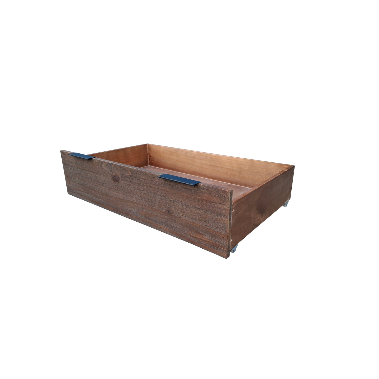 Brighton Rustic Pine Headboard with storage Frame - King - Espresso