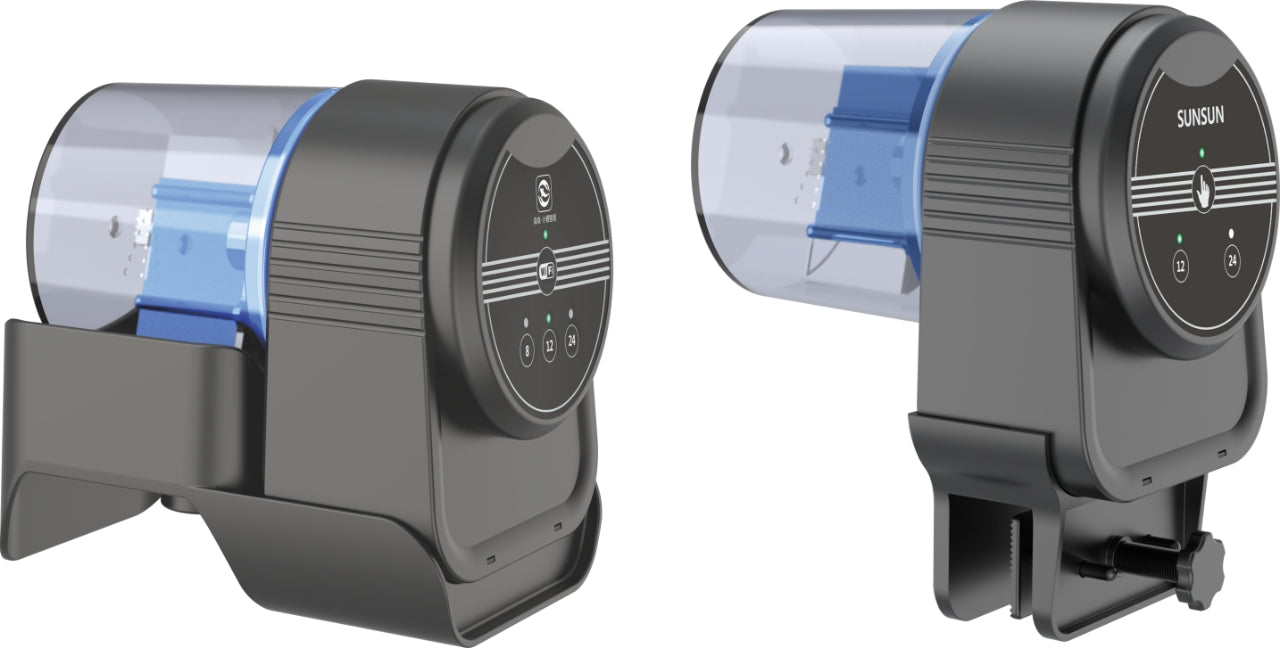 AUTOMATIC FISH FEEDER WITH BATTERY POWER - MODEL AK22 - 3 FEEDING CYCLES