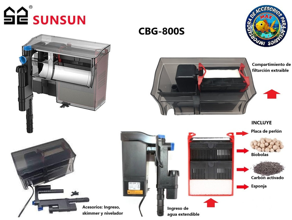 POWERFUL HANG ON BACK EXTERNAL POWER FILTER WITH UV LIGHT - MODEL CBG1200
