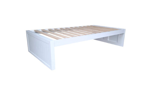 Coastal Pine Bed Base - King single - Pure White - can be transformed into trundler