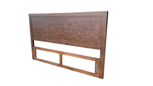 Regent Solid Pine Timber headboard - King - Walnut Espresso
