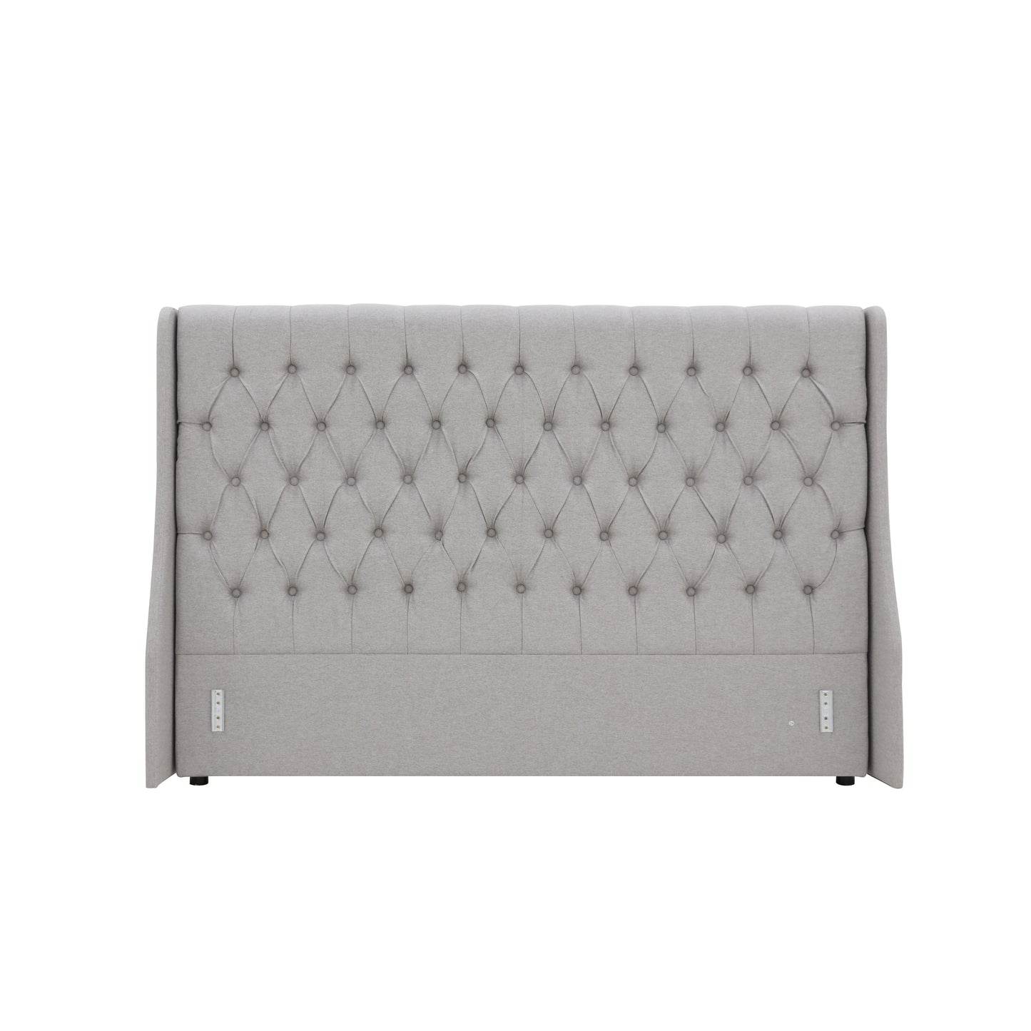 Classic Headboard with Wings - Queen- Latte