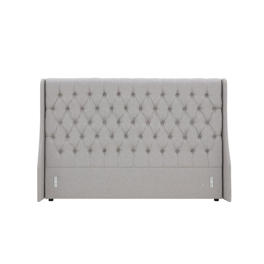 Classic Headboard with Wings - King- Latte