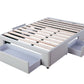 Bed Base - 3 drawers - Light Grey - Double