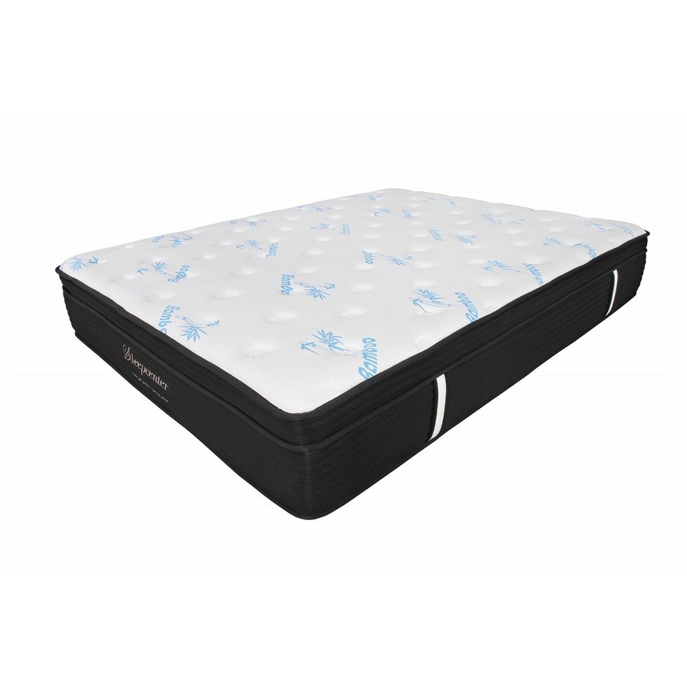Double size Orthopedic Cool Gel Top Pocket Sprung Mattress with soft plush firmness, featuring a cool gel eurotop and 7-zone pocket spring system.