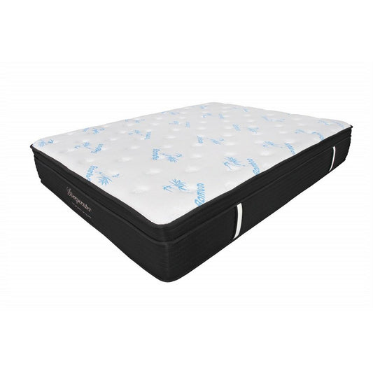 Double size Orthopedic Cool Gel Top Pocket Sprung Mattress with medium plush firmness, featuring a cool gel eurotop and 7-zone pocket spring system.