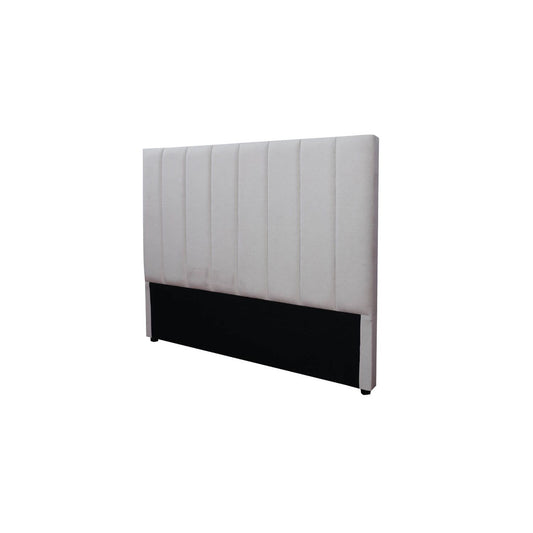 Modern king latte headboard with a high-quality, thick, padded, upholstered design.