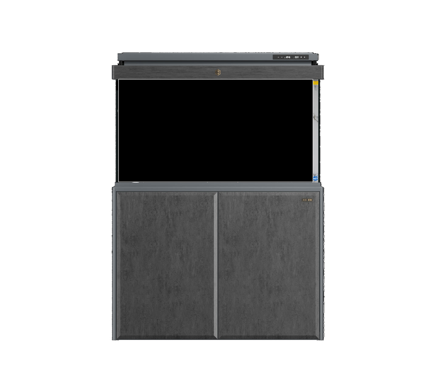 369 LITRE  , 120 CM WIDE [ 4 FOOT ] SLIMLINE SMART MARINE / FRESHWATER  FISH TANK , STAND AND HOOD  SET UP  WITH BOTTOM SUMP FILTER  AND LARGE VIEWING DISPLAY-  MODEL ZLL1200ID