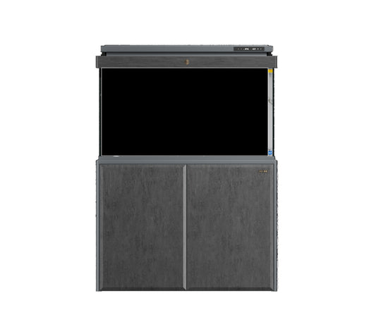 369 LITRE  , 120 CM WIDE [ 4 FOOT ] SLIMLINE SMART MARINE / FRESHWATER  FISH TANK , STAND AND HOOD  SET UP  WITH BOTTOM SUMP FILTER  AND LARGE VIEWING DISPLAY-  MODEL ZLL1200ID