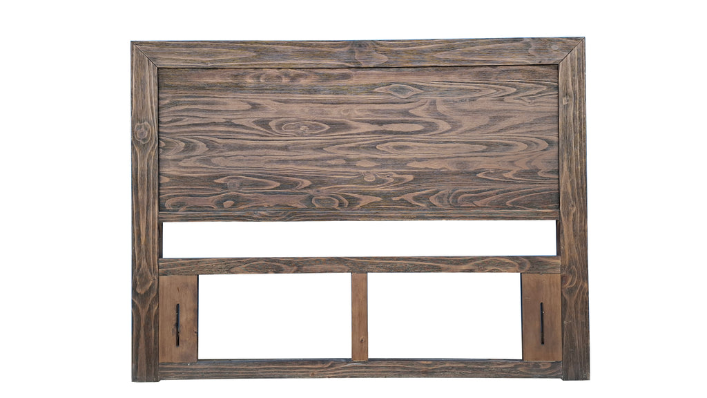 Brighton Rustic Pine Headboard - King - Espresso