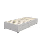 Bed Bases with 2 Drawers - King Single - Latte