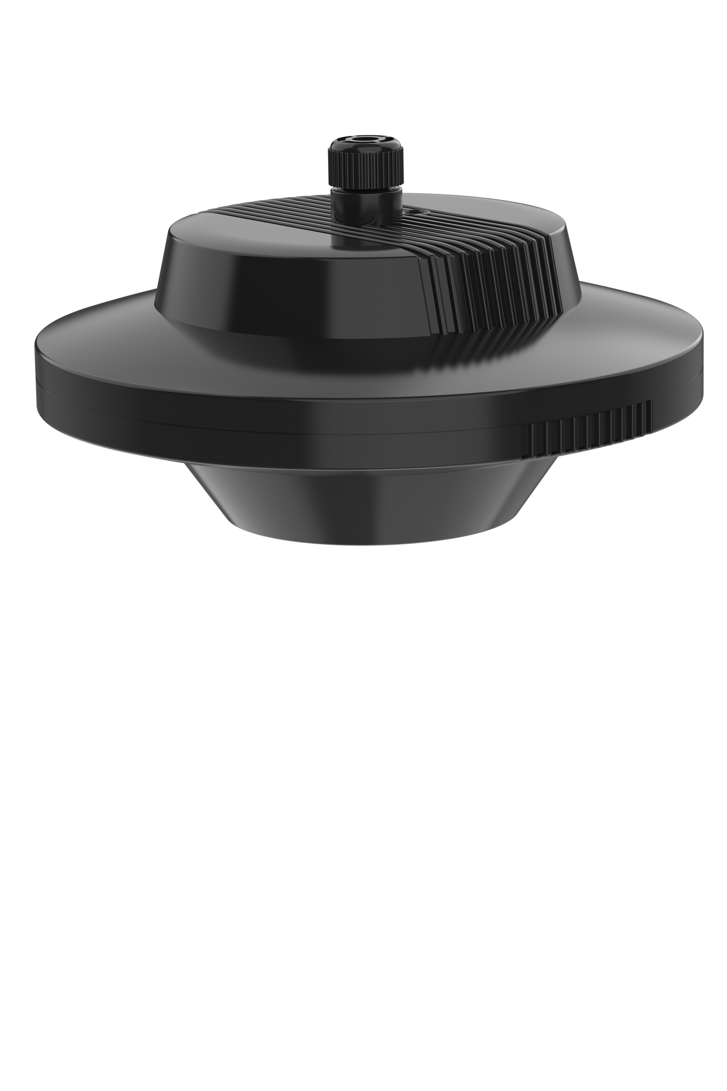 FLYING  SAUCER STYLE LED LIGHT - MODERN BLACK POWDER COATED STAINLESS STEEL DESIGN AQUARIUM LED  GROW LIGHT MODEL 640 c