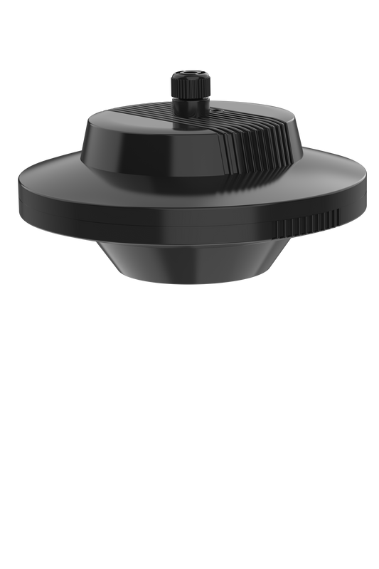 FLYING  SAUCER STYLE LED LIGHT - MODERN BLACK POWDER COATED STAINLESS STEEL DESIGN AQUARIUM LED  GROW LIGHT MODEL 640 c