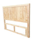 115 cm high Timber headboard  - Double  - Natural Pine wood Colour