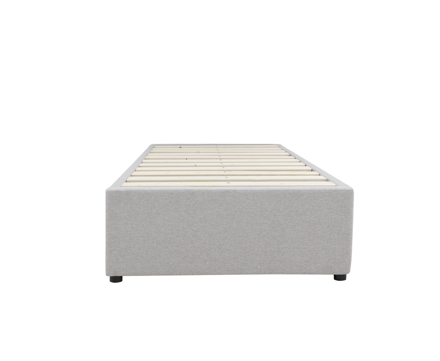 Bed Bases with 2 Drawers - King Single - Latte