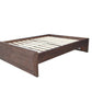 Brighton Rustic Pine Bed Base - Queen - Espresso