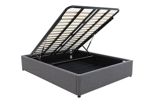 Gas Lift Storage Bed Base - King - Charcoal