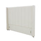 Winged High Modern Headboard - Queen - Beige