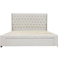 Classic Headboard with Storage bed base set - King - Beige