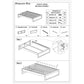 Coastal Pine Bed Base - Queen - Pure  White