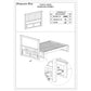 115 cm high Timber headboard  - King Single   - Pure White Colour
