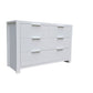 Coastal Pine Dresser with Mirror - 4 Drawers - White