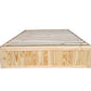 Coastal Pine Bed Base - Double - Natural pine wood colour