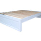 Coastal Pine Bed Base - Queen - Pure  White