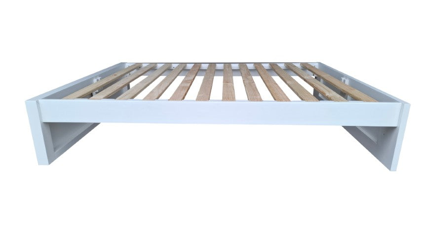 Coastal Pine Bed Base - Double - Pure White
