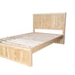 Costal Solid Pine Bed Frame with Headboard - Double - Natural